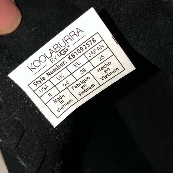 KOOLABURRA Rylee Boots Women's Size 8 Black Mini Booties Suede KB1092578 UGG - Picture 4 of 10